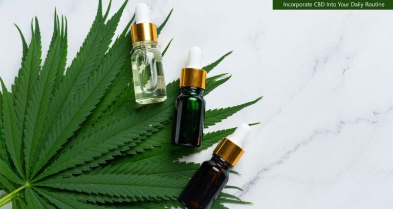 Incorporate CBD Into Your Daily Routine